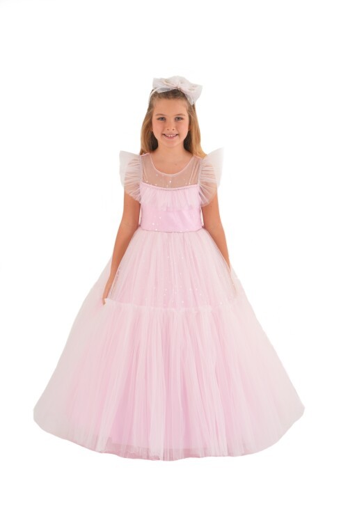 Kız çocuk tarlatanlı elbise